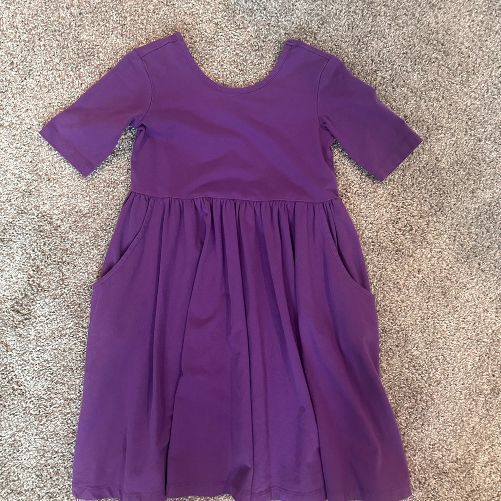 Hanna Andersson Vibrant Purple Kids Dress